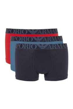 Emporio Armani Herren 3er-Pack Kofferraummatte Badehose, Avio/Rosso/Marine, L von Emporio Armani