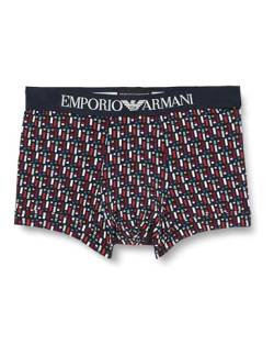 Emporio Armani Herren Emporio Armani Men's Classic Pattern Mix Trunks, Marine Geometric Print, L EU von Emporio Armani