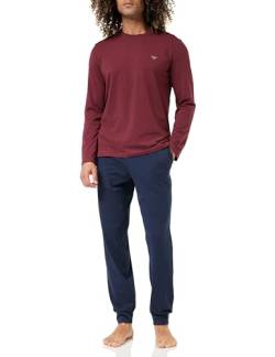 Emporio Armani Herren Emporio Armani Men's Endurance Pajama Set, Borgundy/Marine, S EU von Emporio Armani