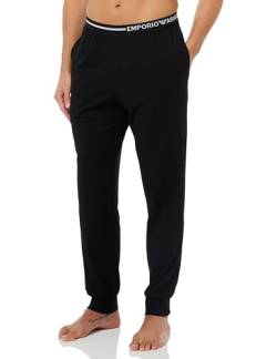 Emporio Armani Herren Emporio Armani Men's Trousers Side Logo Sweatpants, Schwarz, L EU von Emporio Armani