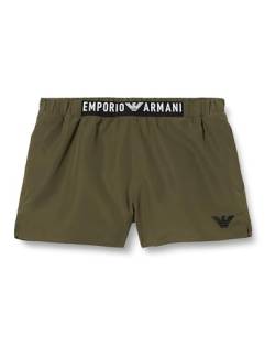 Emporio Armani Herren Logoband Boxer Swim Trunks, Military Green, 50 von Emporio Armani