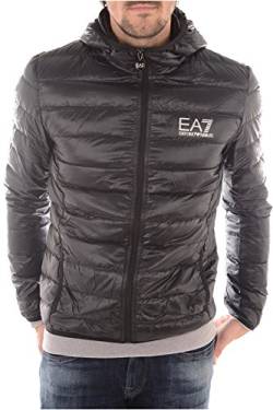 Emporio Armani Herren Train Core Daunen-Kapuzenjacke Daunenmantel, schwarz, XXL von Emporio Armani