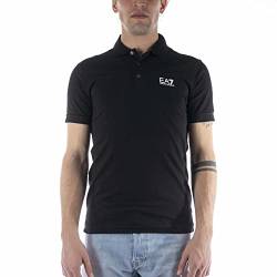 Emporio Armani Herren Train Core Polo Polohemd, Schwarz, L von Emporio Armani