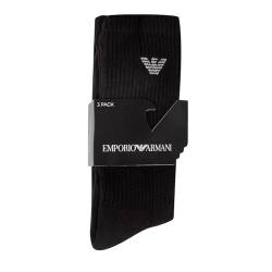 Emporio Armani Herren of Sporty Terry Cloth 3 Pack Medium Socks, Schwarz, Einheitsgröße EU von Emporio Armani