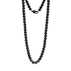Emporio Armani Herrenkette Beads Onyx schwarz, EGS3029001 von Emporio Armani