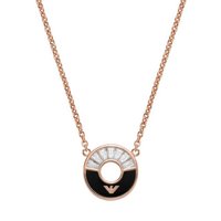 Emporio Armani Kette mit Anhänger EG3555221, EG3557710, mit Onyx, Zirkonia (synth) von Emporio Armani