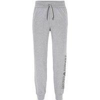 Emporio Armani Loungehose Trousers mit Logoprint am linken Bein von Emporio Armani