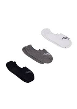 Emporio Armani Men's Casual 3-Pack 3 Pack Sneaker Socks, Black/Black/Black, S/M von Emporio Armani