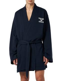 Emporio Armani Men's Dressing-Gown Kimono Iconic Terry Nightgown, Marine, S/M von Emporio Armani