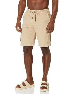 Emporio Armani Men's Eagle Patch Swim Short Bermuda, Sand Yellow, L von Emporio Armani