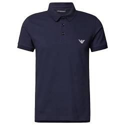 Emporio Armani Men's Embroidery Logo Short Sleeve Polo Shirt, Navy Blue, S von Emporio Armani