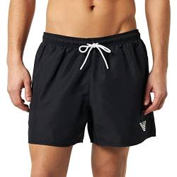 Emporio Armani Men's Essential Boxer Swim Trunks, Black, 52 von Emporio Armani