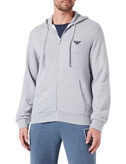 Emporio Armani Men's Iconic Terry Sweater Sweatshirt, Light Grey Melange, S von Emporio Armani