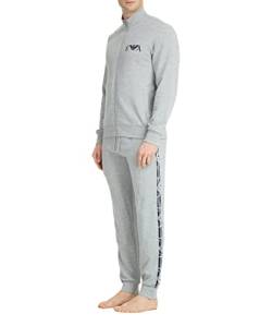 Emporio Armani Men's Iconic Terry and Trouser Set Sweater+Trousers, Light Grey Melange, XXL von Emporio Armani