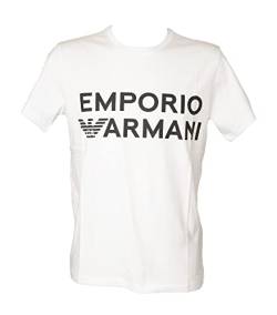 Emporio Armani Men's Logo Band Crew Neck T-Shirt, White, XL von Emporio Armani