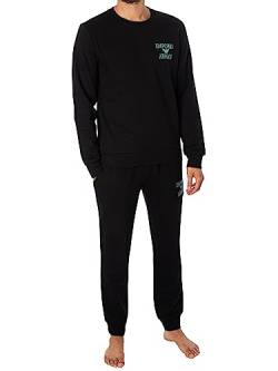Emporio Armani Men's Sweater+Trousers Iconic Terry, Black, Large von Emporio Armani