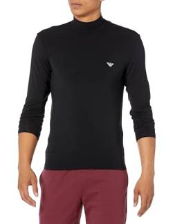 Emporio Armani Men's Sweater Soft Modal, Black, Small von Emporio Armani