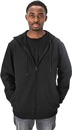 Emporio Armani Men's Textured Terry Jacket with Hood, Black, S von Emporio Armani