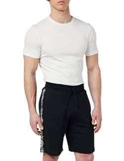 Emporio Armani Mens Men's Iconic Terry Bermuda Shorts Pants, Black, L von Emporio Armani