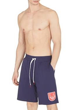 Emporio Armani Mens Men's Shield Logo Terry Bermuda Shorts Pants, Eclipse, L von Emporio Armani