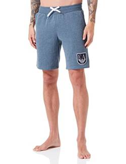 Emporio Armani Mens Men's Shield Logo Terry Bermuda Shorts Pants, Melange Denim, XL von Emporio Armani