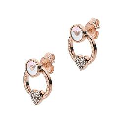 Emporio Armani Ohrringe Für Frauen, Größe: 15X12X2mm Rose Gold Sterling Silber Ohrringe, EG3430221 von Emporio Armani