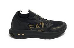 Emporio Armani Sneaker Running EA7 Training mesh Black/Gold Unisex US22EA21 X8X113 46 von Emporio Armani
