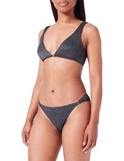 Emporio Armani Swimwear Damen Emporio Armani Women's Lurex Textured Yarn Triangle And Brief Bikini Set, Schwarz, S EU von Emporio Armani