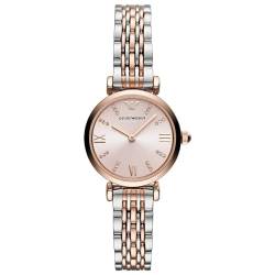 Emporio Armani Uhr für Damen , Zweizeiger Uhrwerk, 28mm Rose Gold Edelstahlgehäuse mit Edelstahlarmband, AR11223 von Emporio Armani