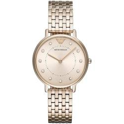 Emporio Armani Uhr für Damen , Zweizeiger Uhrwerk, 32mm Pink Edelstahlgehäuse mit Edelstahlarmband, AR11062 von Emporio Armani