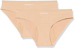 Emporio Armani Underwear Damen Bi-Pack Brief Basic Bonding Microfiber Unterwäsche, Pink, M von Emporio Armani