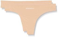 Emporio Armani Underwear Damen Bi-Pack Thong Basic Bonding Microfiber Unterwäsche, Pink, L von Emporio Armani