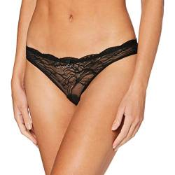 Emporio Armani Underwear Damen Brief Virtual Lace Unterwäsche, Black, S von Emporio Armani