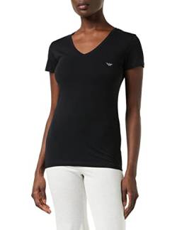Emporio Armani Underwear Damen Iconic Cotton T-Shirt, Schwarz 1, L von Emporio Armani