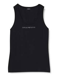 Emporio Armani Underwear Damen Tank Iconic Cotton T-Shirt, Schwarz, M von Emporio Armani