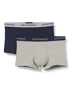 Emporio Armani Underwear Herren 2-Pack-Trunk Essential Core Logoband Retroshorts, Schwarz, M (2er Pack) von Emporio Armani