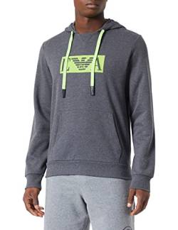 Emporio Armani Underwear Herren Hoodie Iconic Terry Hooded Sweatshirt, Grey, S von Emporio Armani