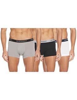 Emporio Armani Underwear Herren Retroshorts, Mehrfarbig (Bianco/Nero/Grigio 02910), Medium (Herstellergröße: M) (3er Pack) von Emporio Armani
