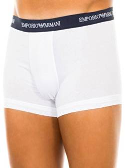 Emporio Armani Underwear Herren Retroshorts, Weiß (Bianco 00110), Large (Herstellergröße: L) (3er Pack) von Emporio Armani