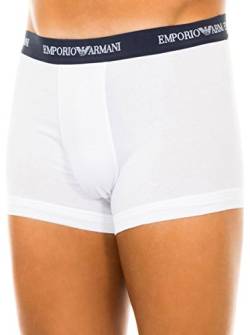 Emporio Armani Underwear Herren Retroshorts, Weiß (Bianco 00110), Medium (Herstellergröße: M) (3er Pack) von Emporio Armani