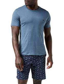 Emporio Armani Underwear Herren Short Pattern Mix Pyjamas, Logo EWA, XL von Emporio Armani