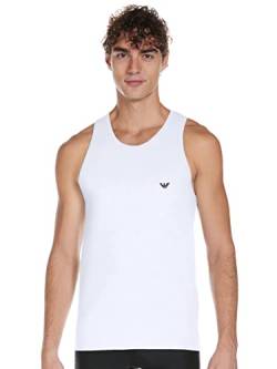 Emporio Armani Underwear Herren Tank Iconic Logoband Schlafanzugoberteil, Weiß A, M von Emporio Armani