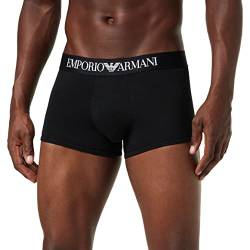 Emporio Armani Underwear Herren Trunk Iconic Logoband Retroshorts, Schwarz (NERO 00020), XL von Emporio Armani