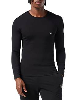 Emporio Armani Underwear Men's Basic-Stretch Cotton T-Shirt, Black, M von Emporio Armani