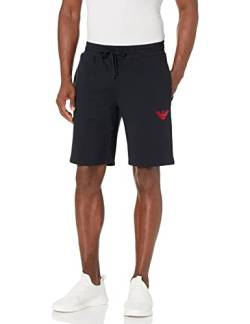 Emporio Armani Underwear Mens Stretch Terry Bermuda Shorts, Black, S von Emporio Armani