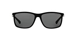 Emporio Armani Unisex 0ea4058 58 Sonnenbrille, Schwarz (Black Rubber 506381), Large (Herstellergröße von Emporio Armani