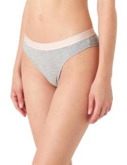 Emporio Armani Women's 2-Pack Iconic Logoband Brazilian Brief, Light Grey Melange, Small von Emporio Armani