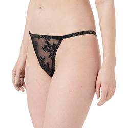 Emporio Armani Women's All Over Embroidery Lace Brazilian Brief Bikini Style Underwear, Black/Flower Garden, S von Emporio Armani