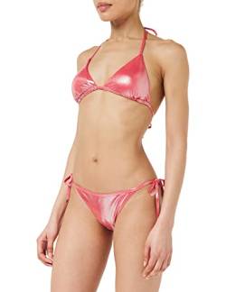 Emporio Armani Women's Dot Foil Lyrca String Brief Bikini Set, Coral, M von Emporio Armani