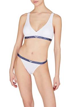 Emporio Armani Women's Dreamy Viscose T-Brazilian Brief Bikini Style Underwear, White, XL von Emporio Armani